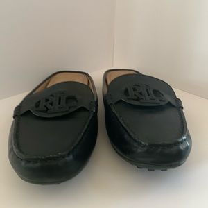 Ralph Lauren Drivers Mules size 9 Black